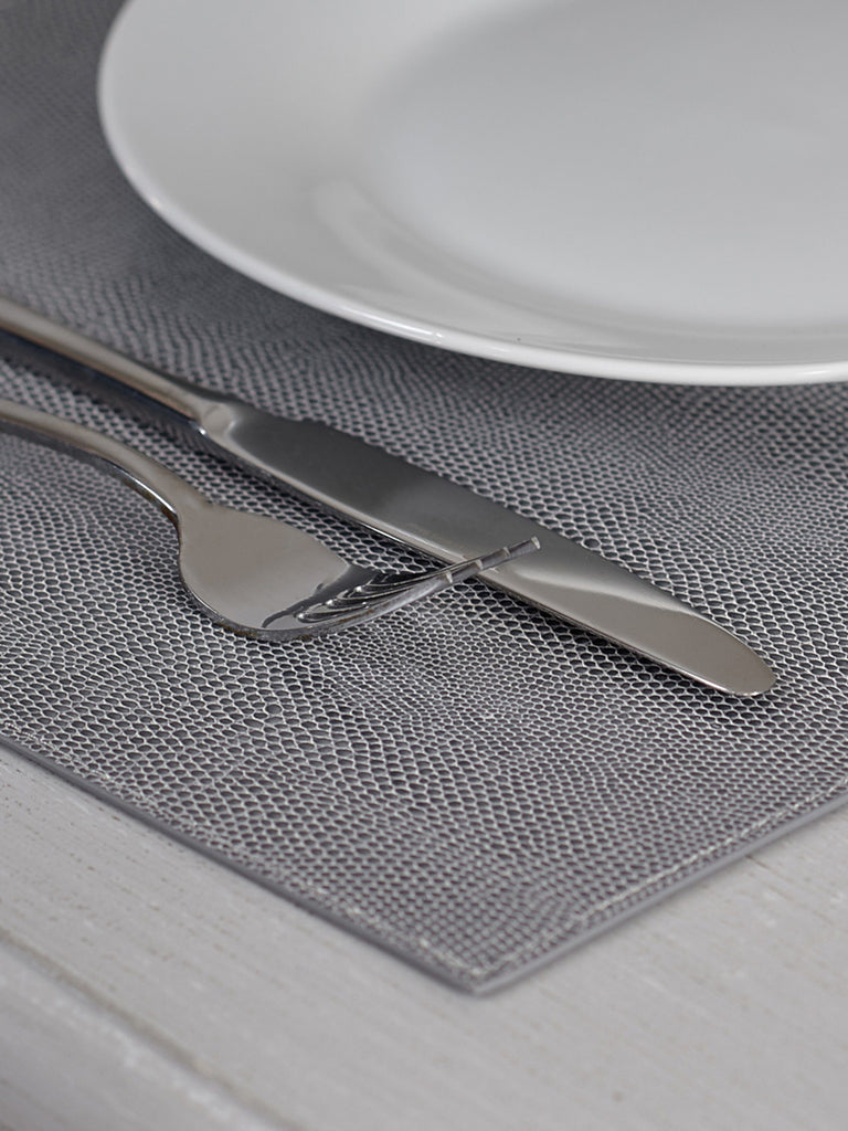 Grey Snake Placemats - Set of Four Napkins & Placemats BRISSI