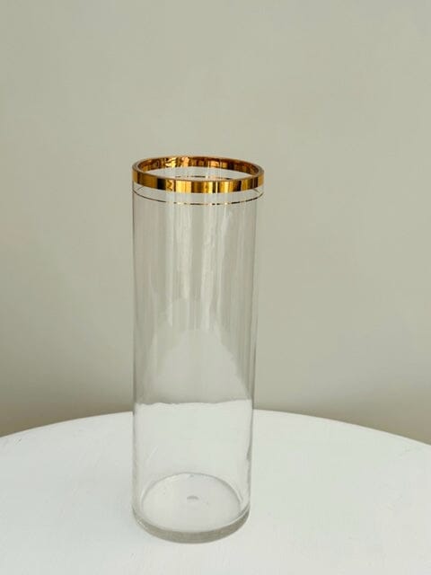 Column Vase Gold Rim Vases Brissi 