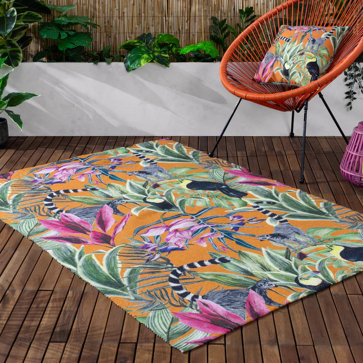 Kali Animals Indoor/Outdoor Washable Rug Multicolour Garden Accessories BRISSI 