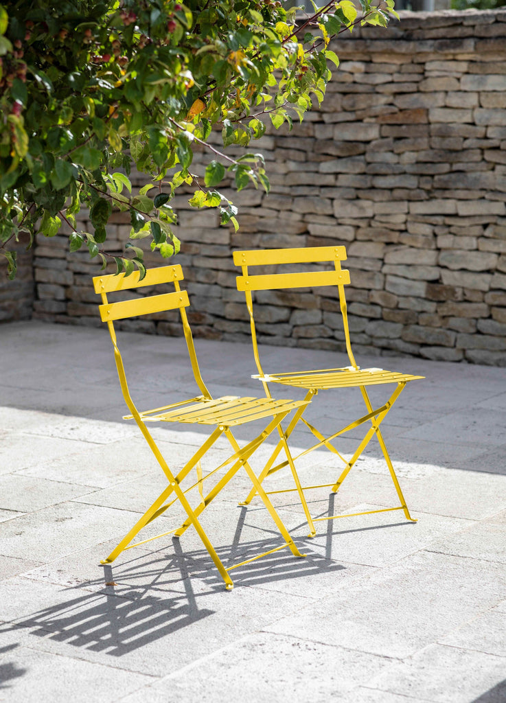 Bistro Chairs Set of 2 Lemon Garden Furniture BRISSI 