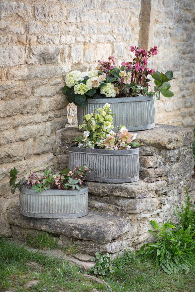 Vence Oval Troughs Set of 3 Garden Accessories BRISSI 