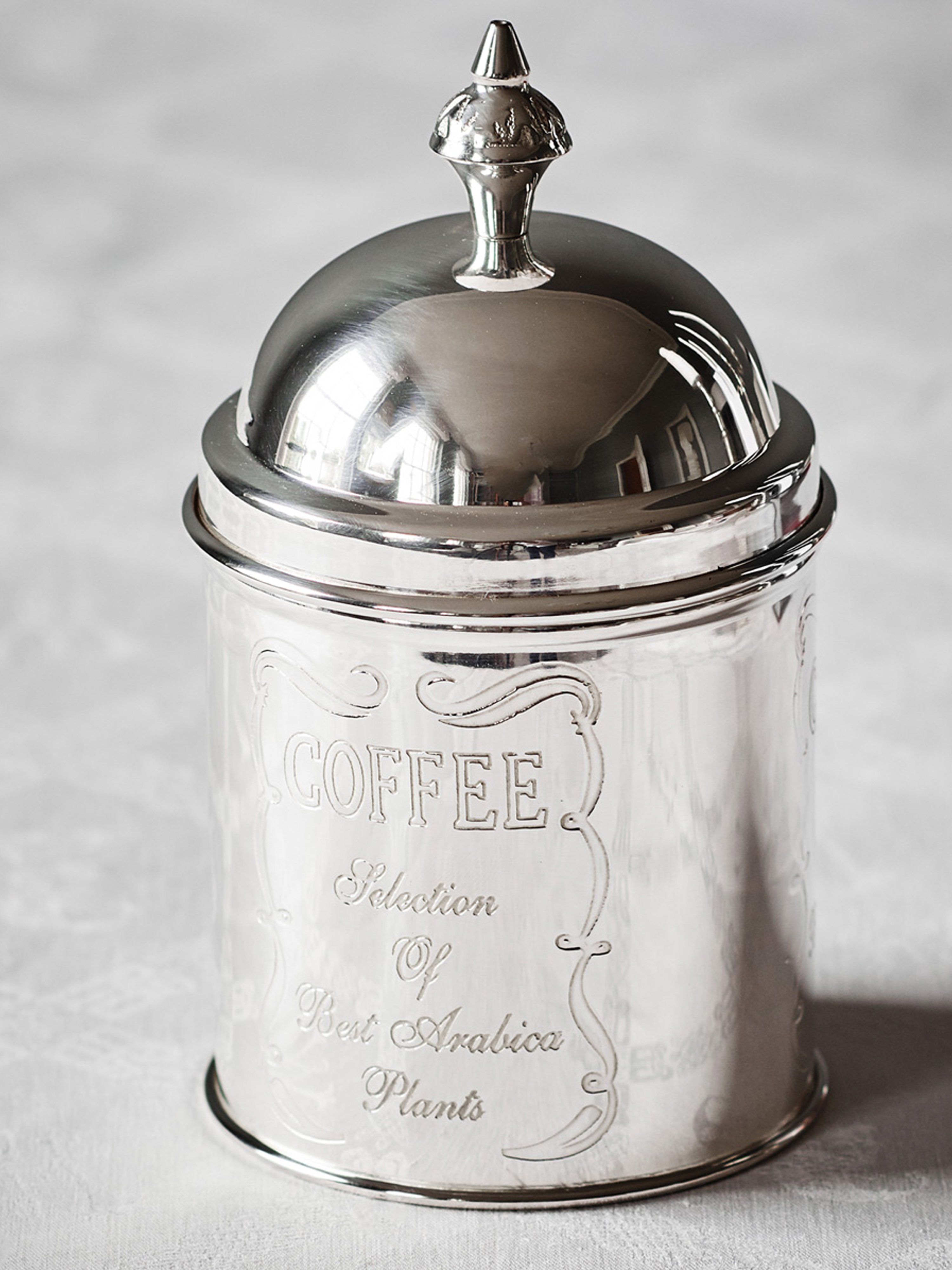 Silver Coffee Caddy – Brissi - Main Image